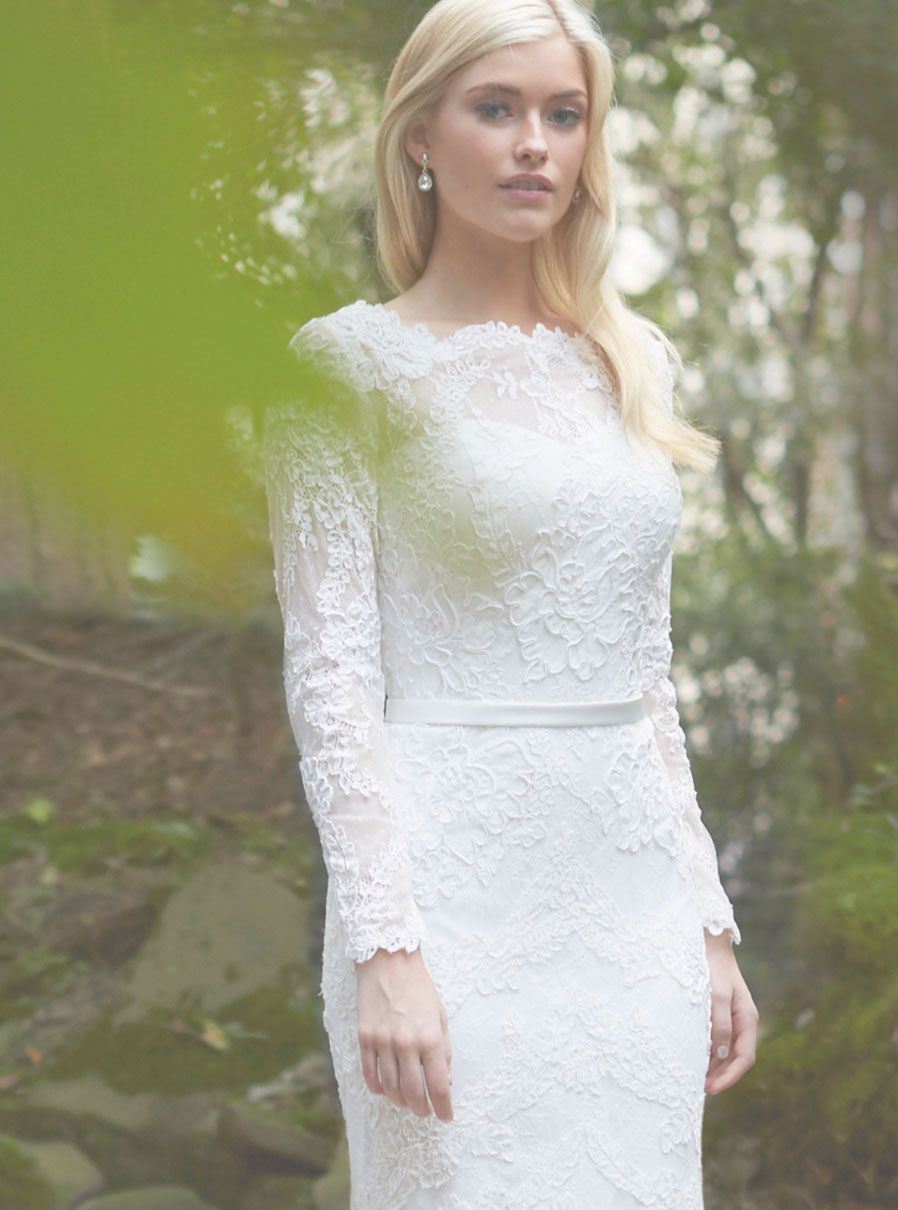 Model wearing a robert bullock dress